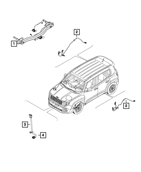Wiring-Body and Accessories for 2018 Jeep Renegade #2