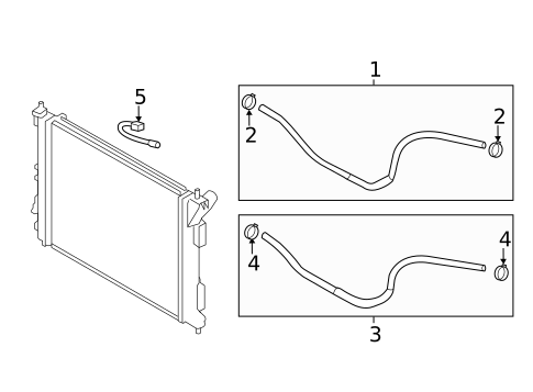 Trans Oil Cooler Lines for 2015 Hyundai Veloster #0