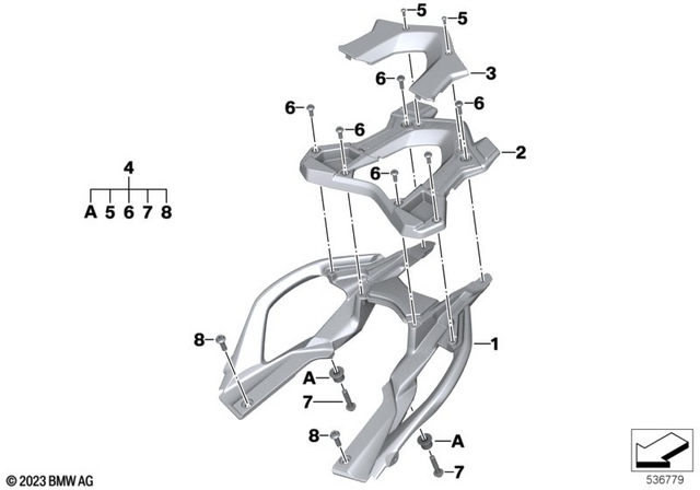 7129907382 - Gear: Fillister-head screw for BMW-Motorrad Image