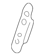 9175602 - Body: Striker Reinforced Nut Plate for Volvo: S60, S80, V70, XC70, XC90 Image
