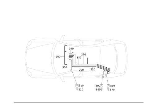 Cable Harness for Roof for 2009 Mercedes-Benz E320 #0