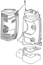 4399466 - Electrical: Tail Lamp Assembly for Dodge: Caravan, Grand Caravan, Mini Ram Image