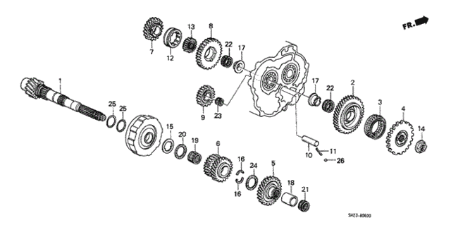 AT Countershaft for 1991 Honda CRX #0