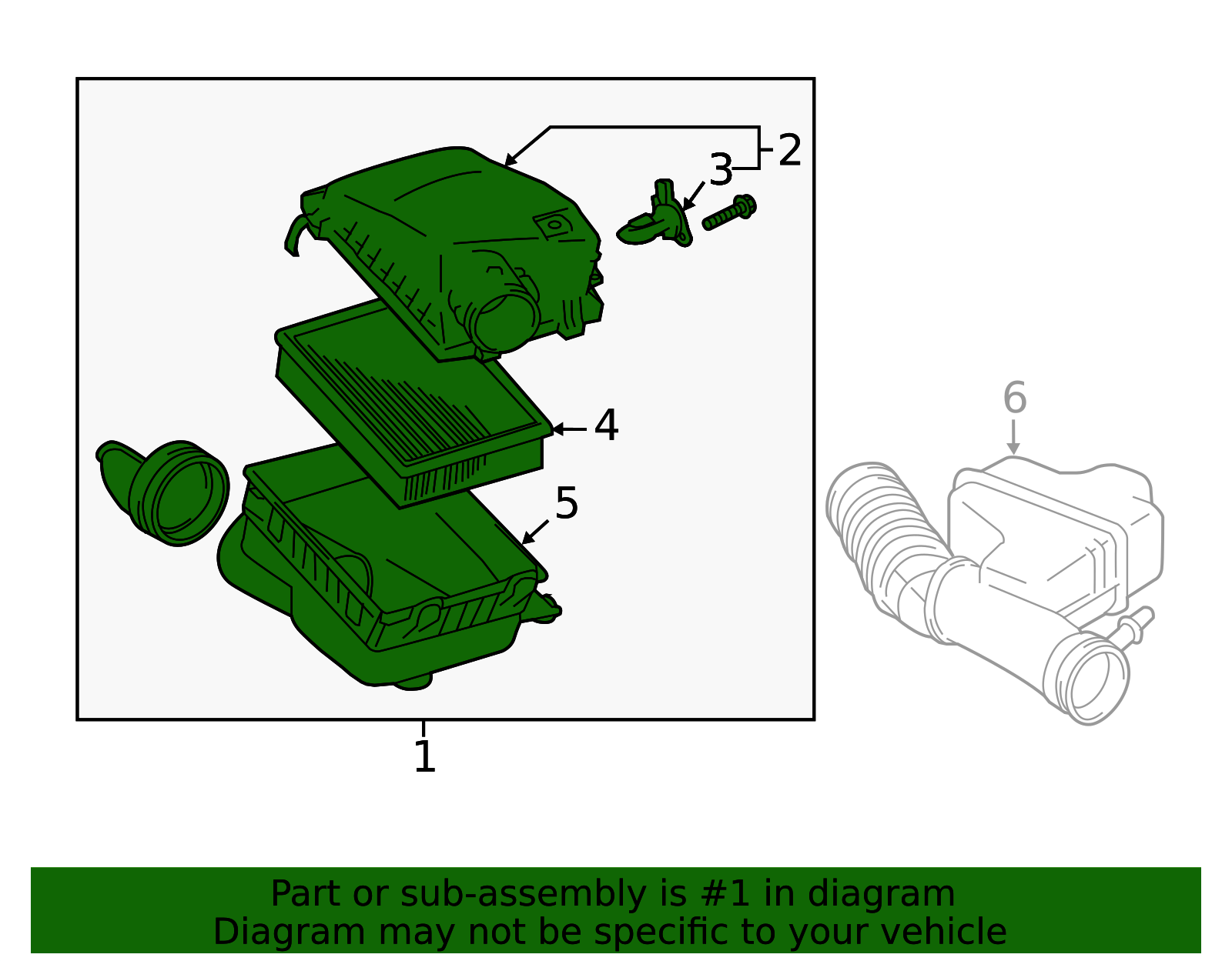 Genuine Toyota Air Cleaner Assembly part# 17700-0P230 for 2016