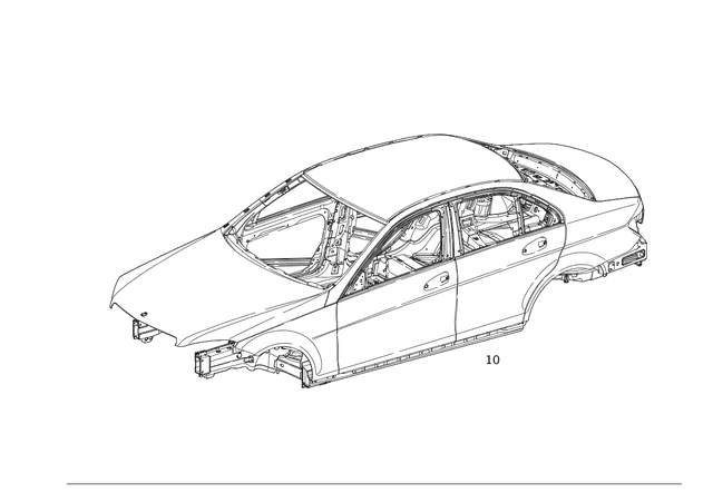 2046005805 - Body-in-White: Body-in-White for Mercedes-Benz: C250, C300, C350 Image image