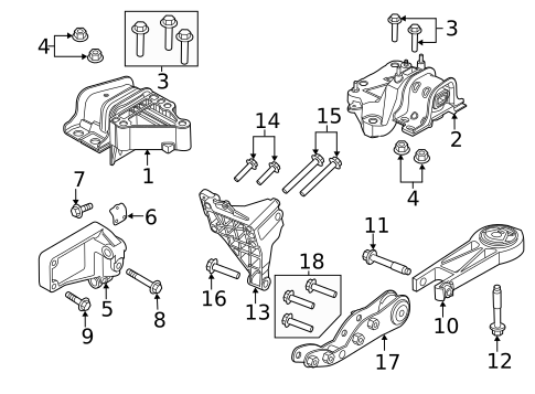 Engine & Trans Mounting for 2015 Ram ProMaster 3500 #0
