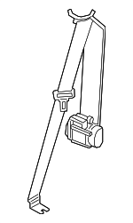 LR084722 - Electrical: Belt &amp; Retractor for Land Rover: Discovery Sport Image