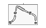 34611AG00B - Steering: Return Hose for Subaru Image