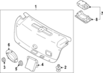 81050T1020 - Body: Trunk Lid Trim for Hyundai Image