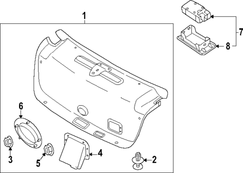 Interior Trim - Trunk for 2024 Genesis Electrified G80 #0