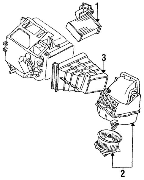 Heater Components for 1994 Mitsubishi Expo #0