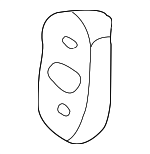 18215SEAJ01 - : 2005-2007 Honda - Rubber Ex Mounting for Honda: Accord, CR-V, Odyssey Image