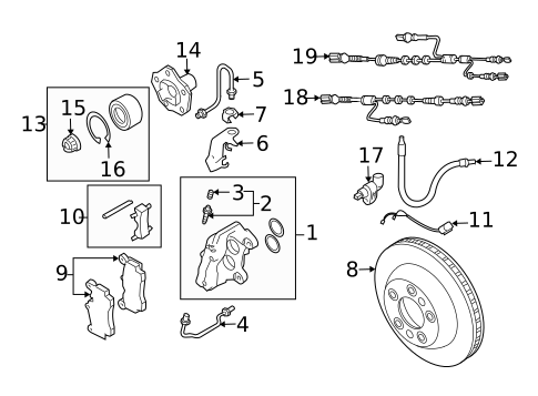 Disc Pads & Brake Shoes for 2010 Volkswagen Touareg #0