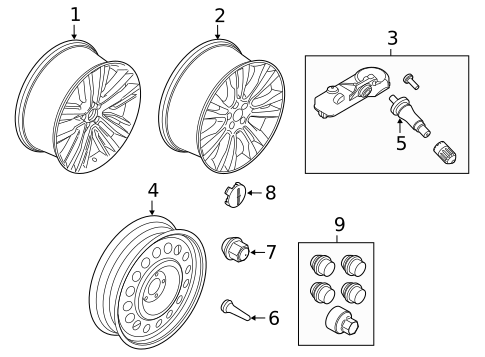 Wheels for 2018 Lincoln MKC #1