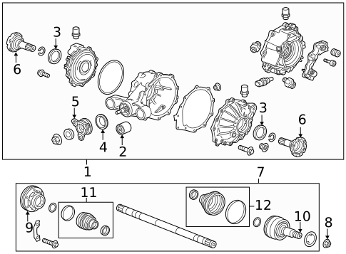 Axle & Differential for 2019 Cadillac CTS #0