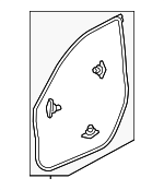 723503W0A01 - : Door Weather-Strip for Acura Image