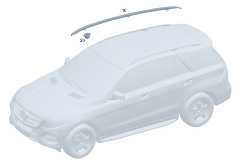 Roof Railing for 2025 Mercedes-Benz GLC63 AMG S E Performance #0