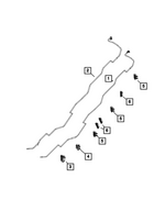 57009661AA - Fuel and Accelerator Pedal: Fuel Return Tube for Mopar Image