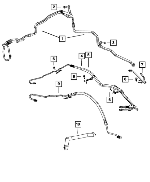 Power Steering Hoses for 2017 Jeep Patriot #0
