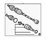 88969960 - : Axle Assembly for Pontiac: Vibe Image
