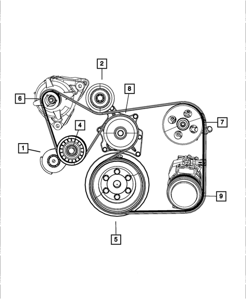 Pulleys and Related Parts for 2009 Dodge Viper #0