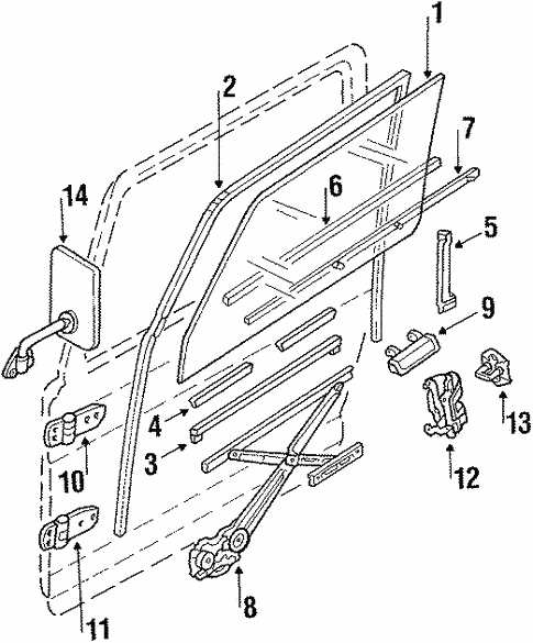 Front Door for 1988 Suzuki Samurai | World OEM Parts Subaru
