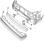 E7ZZ17906A - Body: Face Bar for Ford: Mustang | Mercury: Capri Image
