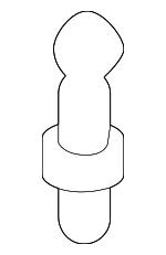 LR121374 - : Engine Cover Ball Stud for Land Rover: Discovery, Range Rover Velar Image