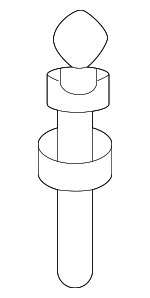 LR025918 - Engine: Engine Cover Ball Stud for Land Rover: Discovery Sport, LR2, Range Rover Evoque, Range Rover Velar Image