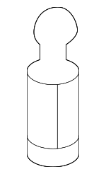 LR091895 - : Engine Cover Ball Stud for Land-Rover Image