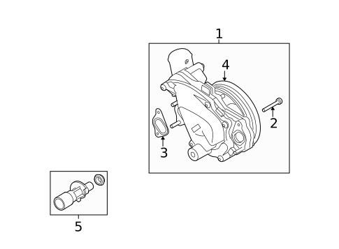 Water Pump for 2010 Land Rover Range Rover #3