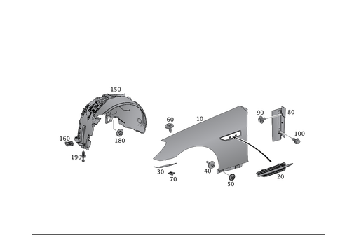 Front Fender for 2007 Mercedes-Benz SLK55 AMG #0