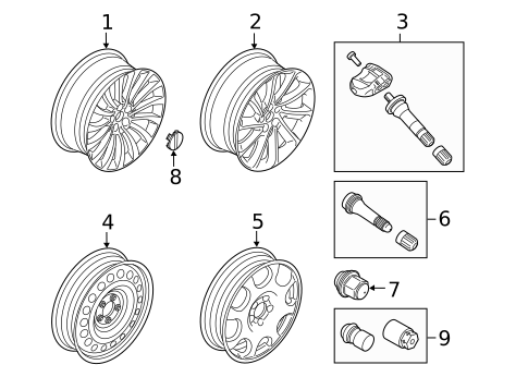 Wheels & Trim for 2025 Lincoln Aviator #0