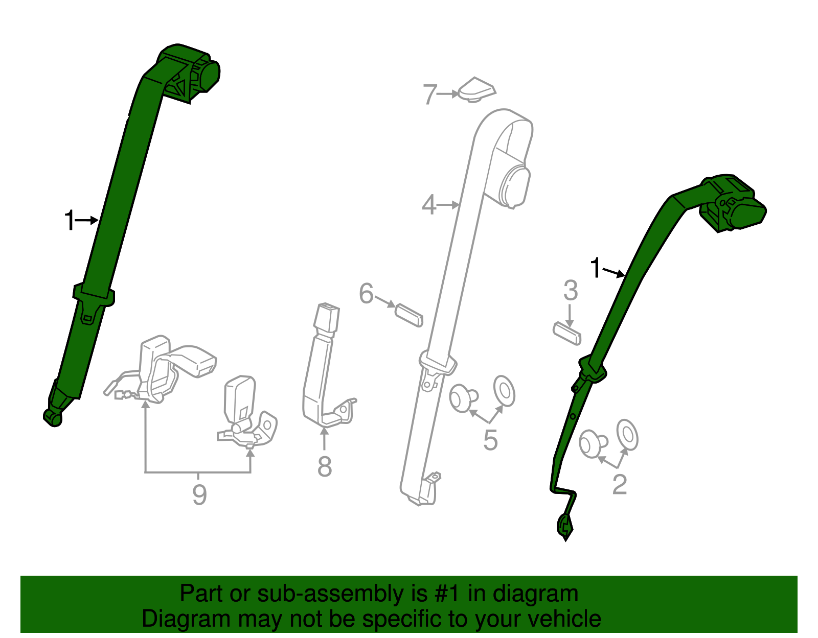 Outer Belt Assembly - BMW (72117310220)