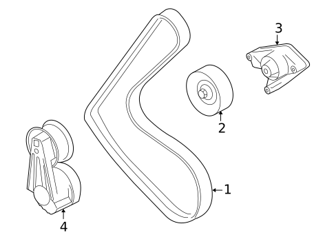 Belts & Pulleys for 2009 Jaguar XJR #3