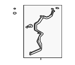 LR013855 - HVAC: 2010-2015 Land Rover LR4 - Rear AC Line for Land Rover: LR4 Image