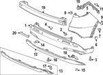 715003W0A10 - Body: Bumper Cover for Honda: HR-V Image