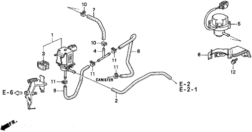 Purge Flow Switch for 1996 Honda Prelude #0