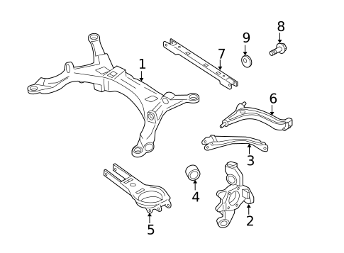 Rear Suspension for 2007 Ford Five Hundred #2