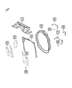 52014743AA - Cooling: Radiator Side Air Seal, Left for Mopar Image