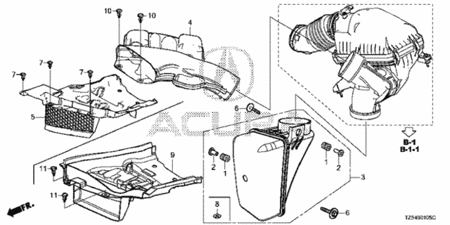 Resonator Chamber for 2014 Acura MDX #0