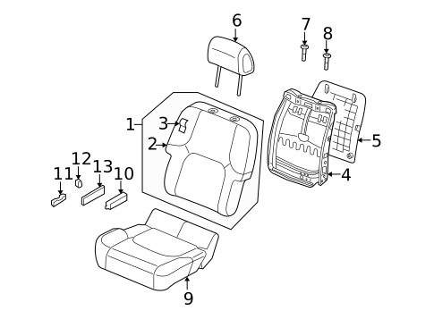 Power Seats for 2005 Nissan Pathfinder #3
