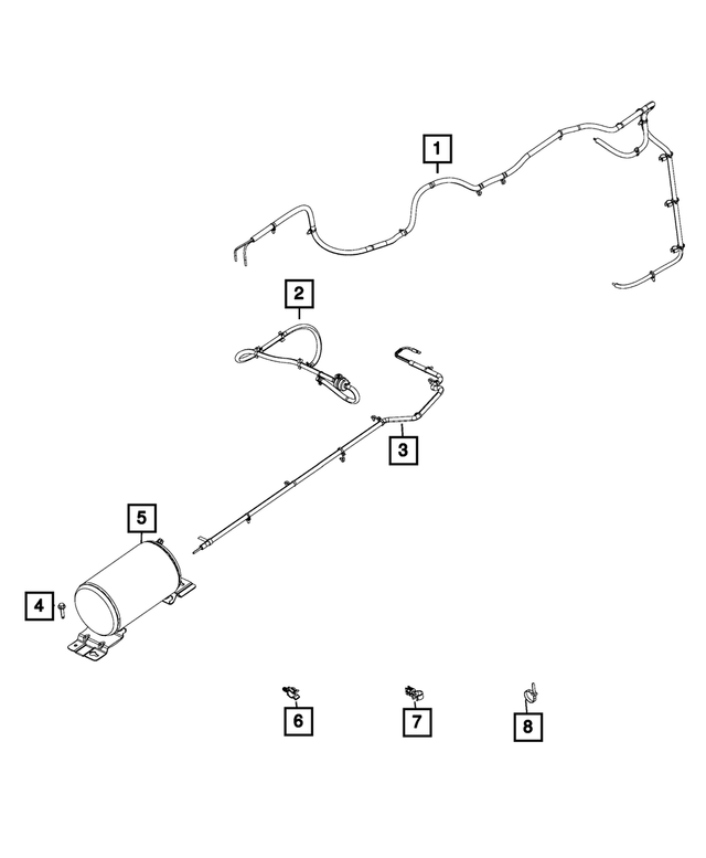 68271555AA - Rear Suspension: Air Suspension Reservoir for Mopar Image