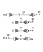 R8067361AB - Front Wheel Drive; Differential and Drive Line: Front Drive Shaft, Left, Remanufactured for Chrysler: 200, Sebring | Dodge: Avenger, Journey Image