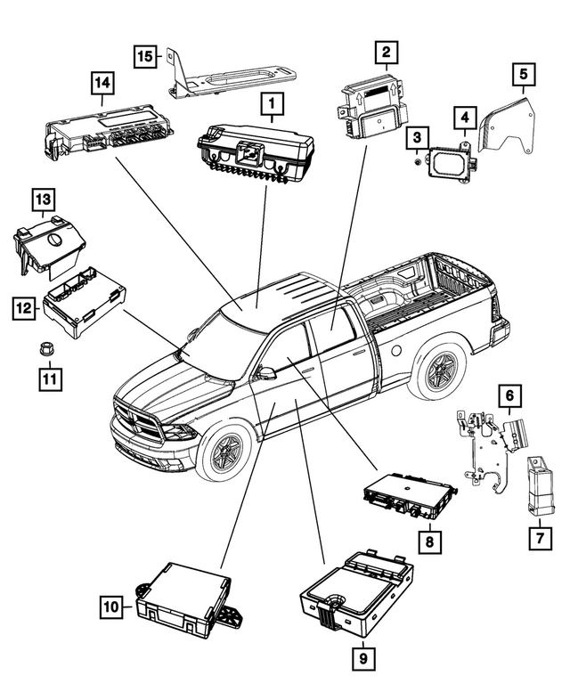 68319677AE - Electrical: Hub Receiver for Mopar Image image
