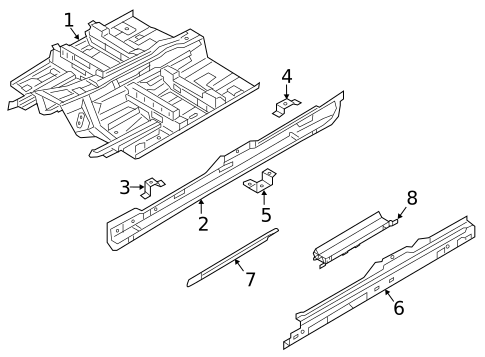 Floor & Rails for 2017 Volvo V90 Cross Country #0