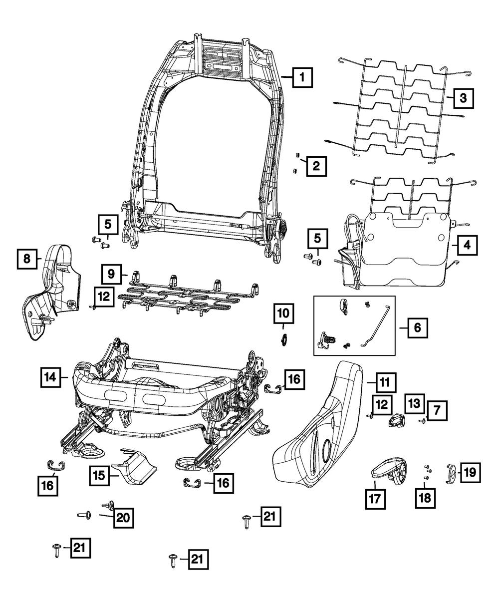 Power 4 Way Lumbar - Mopar (68518671AC)