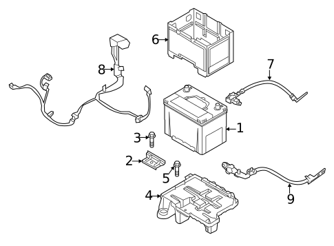 Battery & Related Components for 2012 Kia Sportage #0