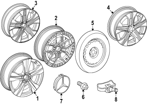 Wheels for 2024 Mercedes-Benz EQB 350 #1