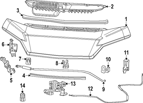 Hood & Components for 2025 Ram ProMaster EV #0